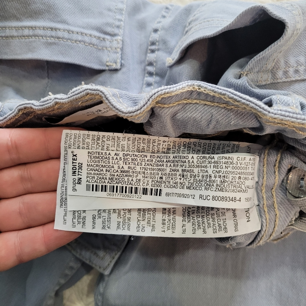 Zara Kids Gray Wide-Leg Jeans - Picture 11 of 11